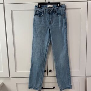 Abercrombie and Fitch, mid rise straight jeans